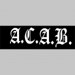 A.C.A.B. - čierna zimná letecká bunda BOMBER s límcom, typ CWU Winter Jacket z pevného materiálu s masívnym zipsom na zapínanie 100%nylón, čiastočne vodeodolná